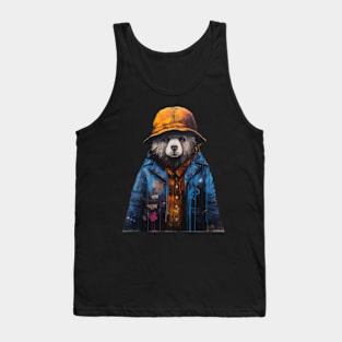 Paddington Bear with Graffiti Tank Top